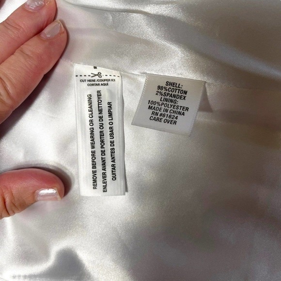 Laura Ashley Blazer Jacket size Petite Medium Animal Print Black White EUC - Picture 9 of 10